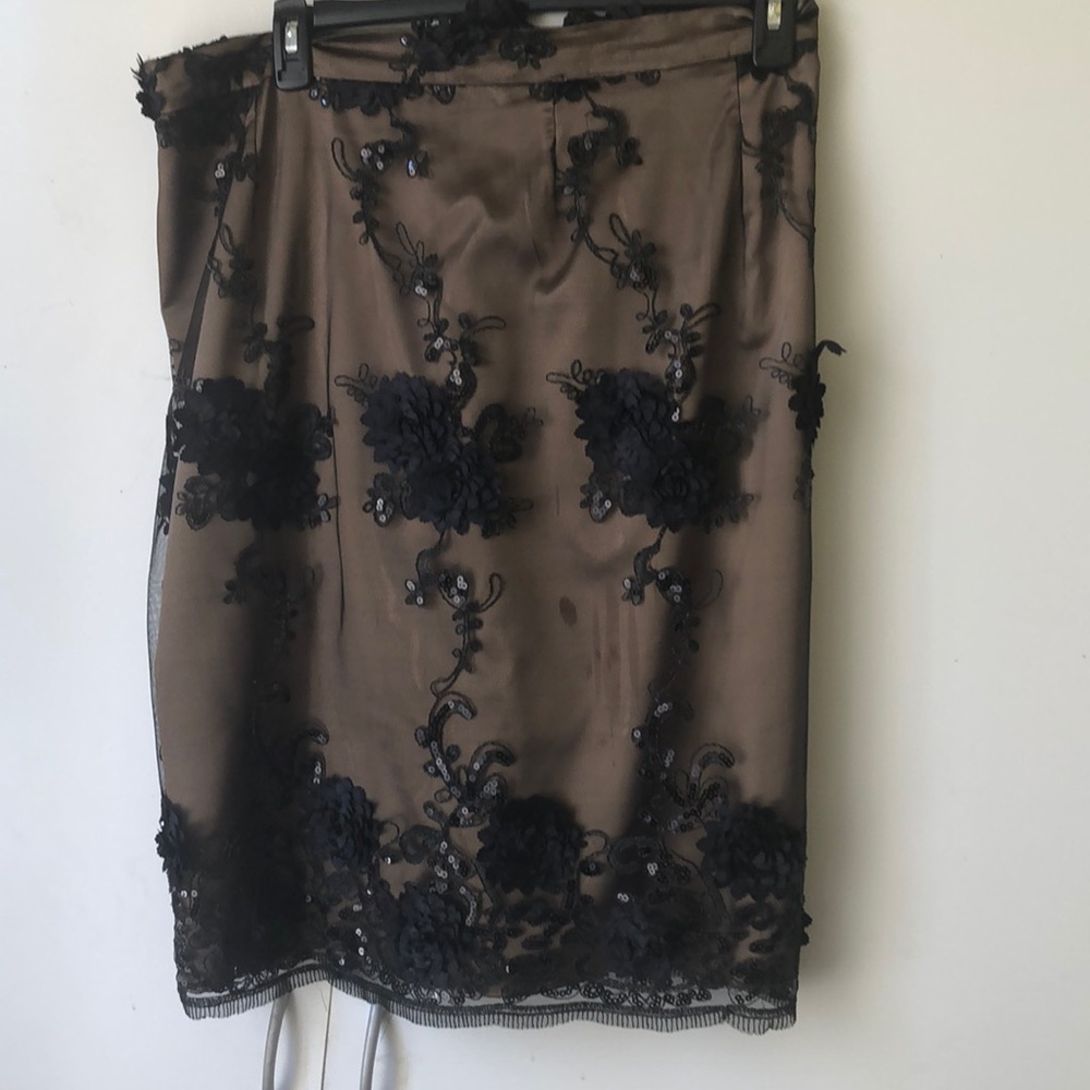 Black and gold skirt